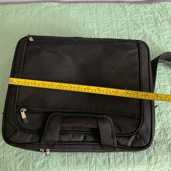 Black Dell Briefcase Satchel Shoulder Laptop Computer Bag - Picture 7 of 8